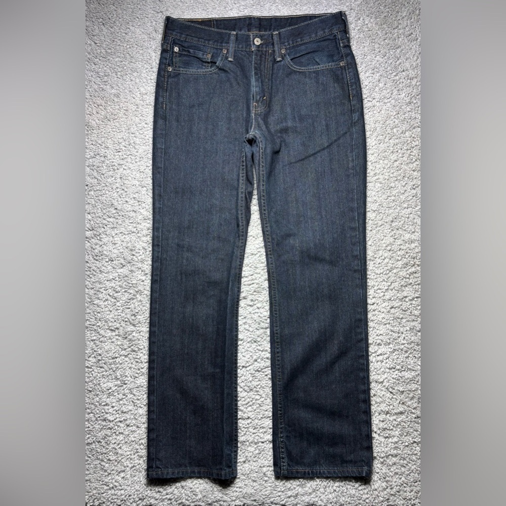 Levi's Jeans Mens 32 X 30 514 Dark Wash Straight Classic Cotton Denim Everyday